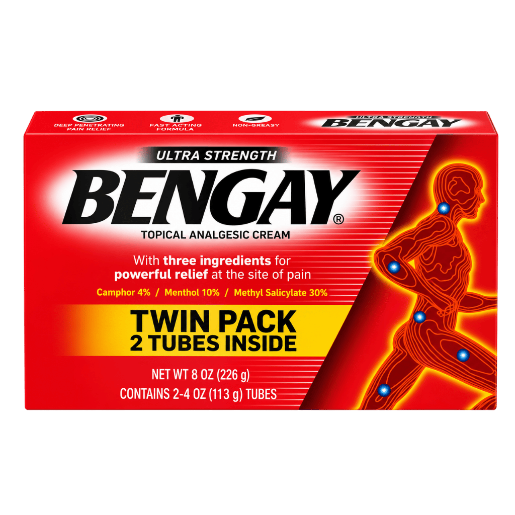 Ultra Strength BENGAY Non-Greasy Topical Pain Relieving Cream 8 oz buy online USA - 1